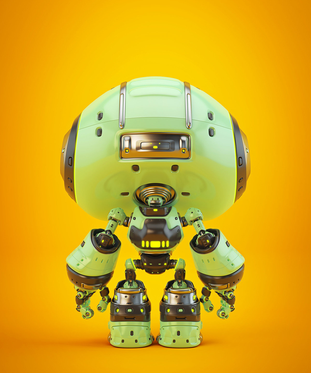 Character design，Toy design，BIGHEAD，robot，science fiction，concept，