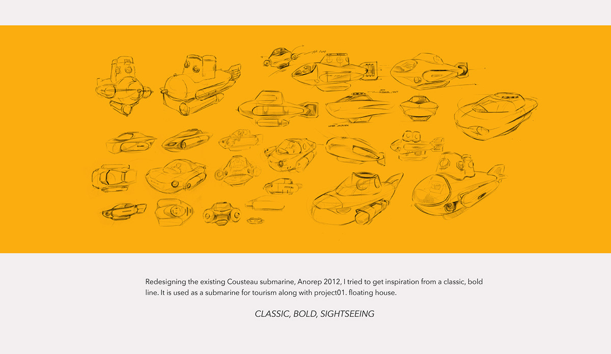 submarine，c4d，Anorep，Hand drawn，concept，