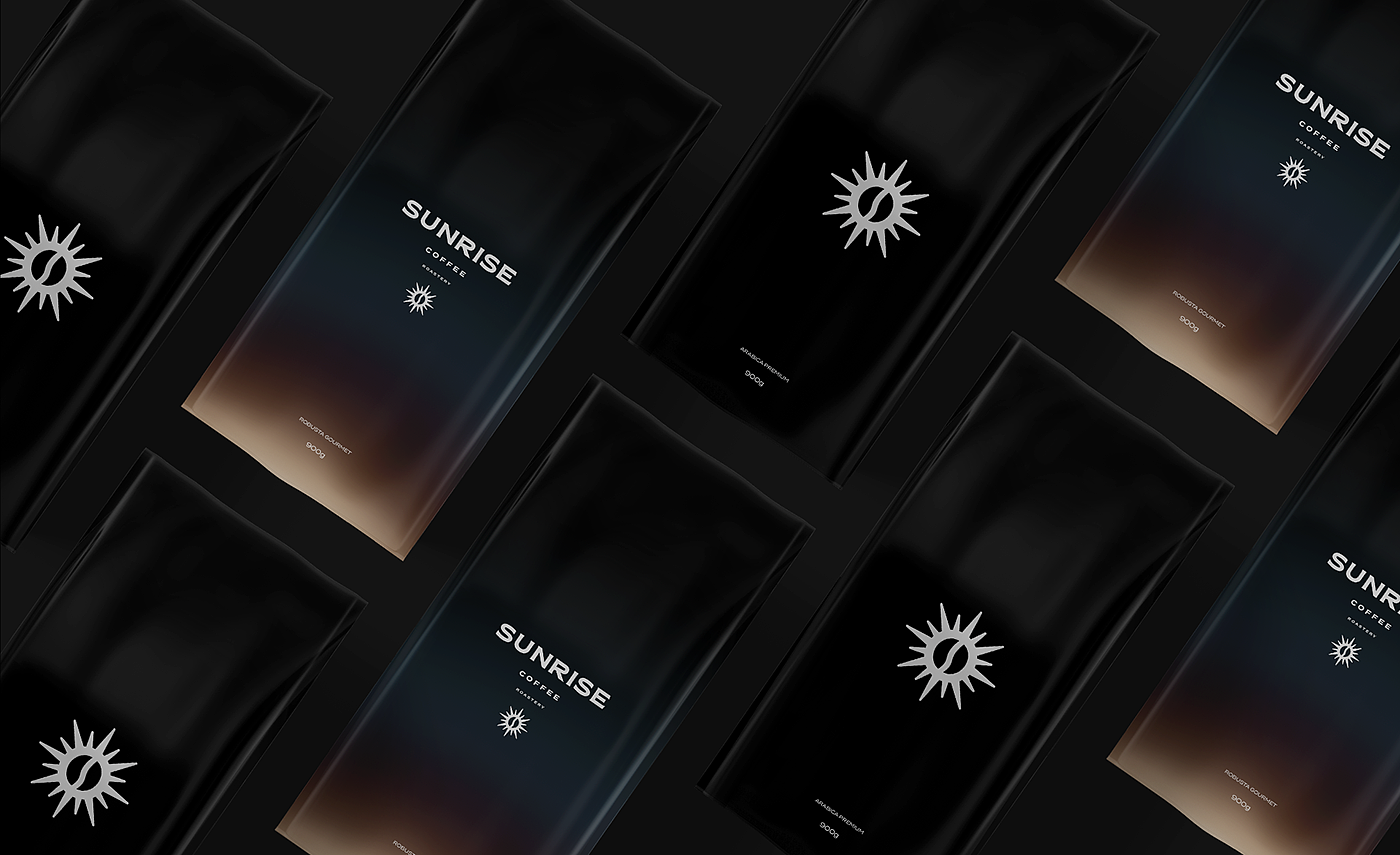 Sunrise Coffee，Coffee packaging，graphic design ，packing，