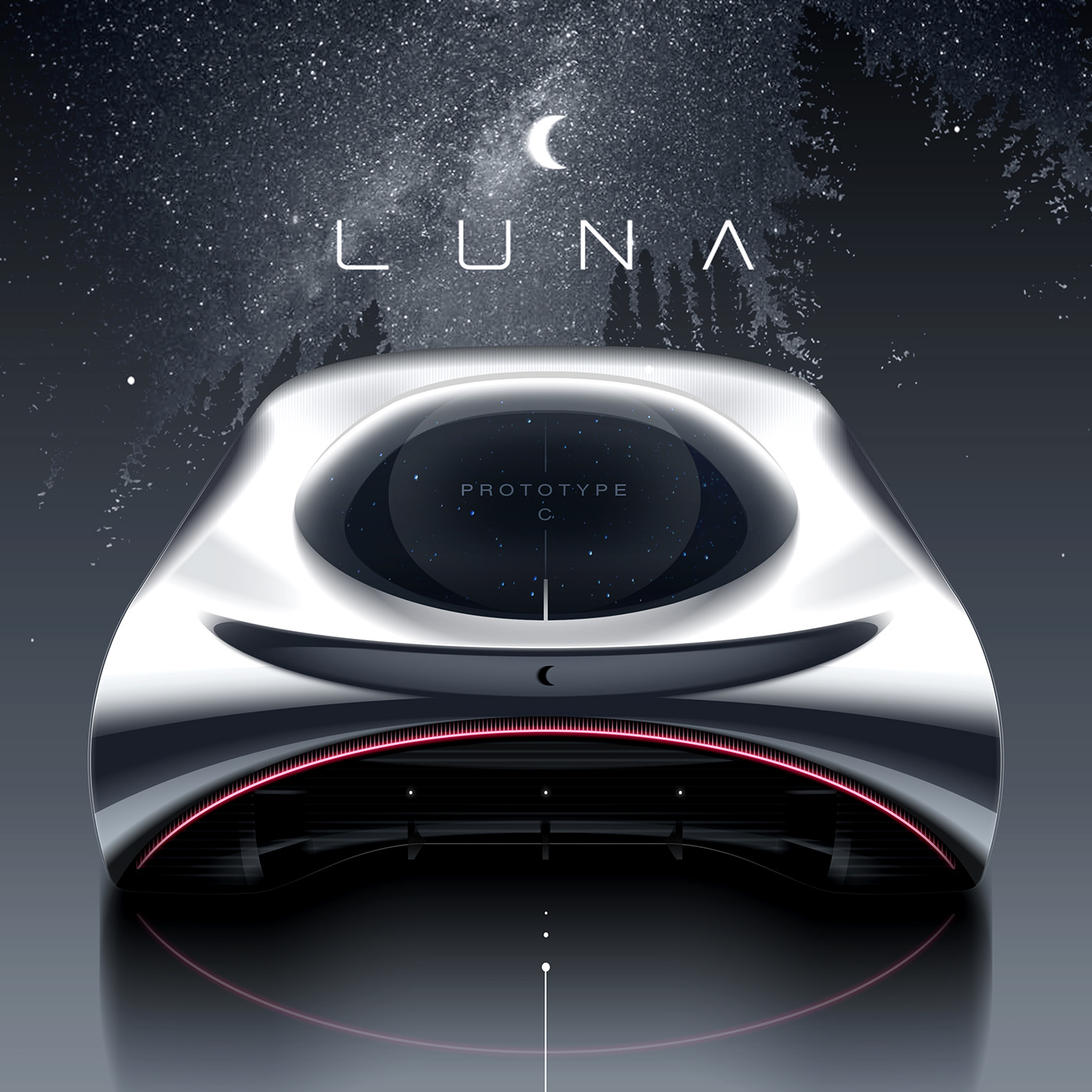Concept Car，Electric vehicle，moon，Sports car，