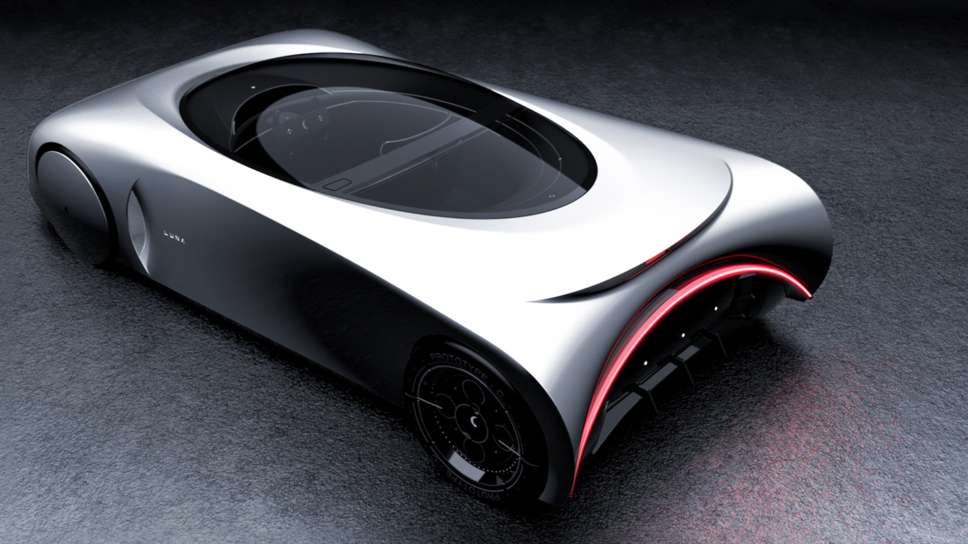 Concept Car，Electric vehicle，moon，Sports car，