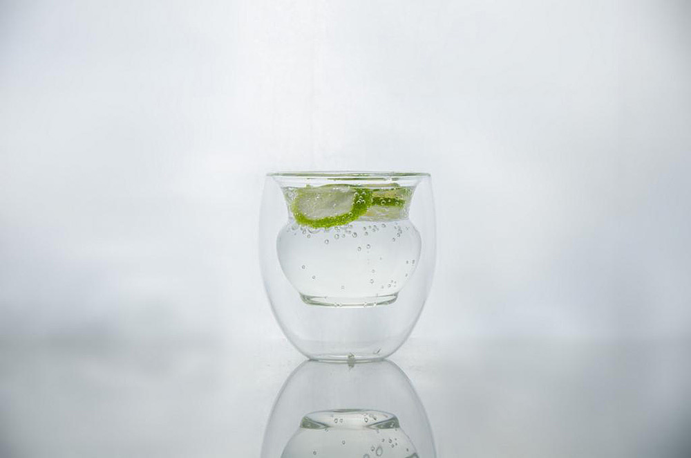 Water cup，Glass，Chinese style，sense of modernity，li-wai，