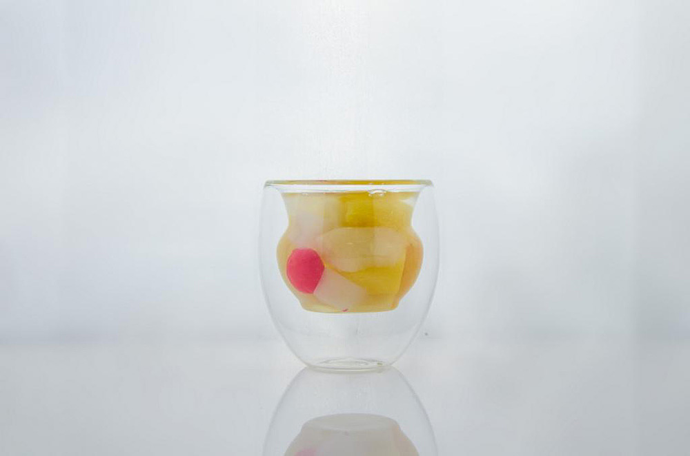 Water cup，Glass，Chinese style，sense of modernity，li-wai，