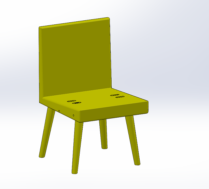 Simple tables and chairs，