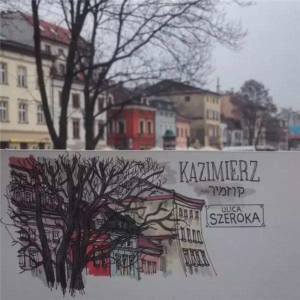 Hand drawn，Europe，travel，Art，Fine Arts，