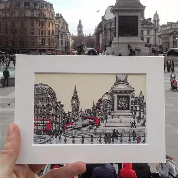 Hand drawn，Europe，travel，Art，Fine Arts，