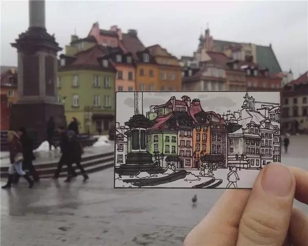 Hand drawn，Europe，travel，Art，Fine Arts，