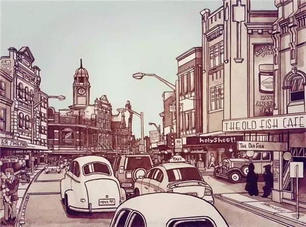 Hand drawn，Europe，travel，Art，Fine Arts，