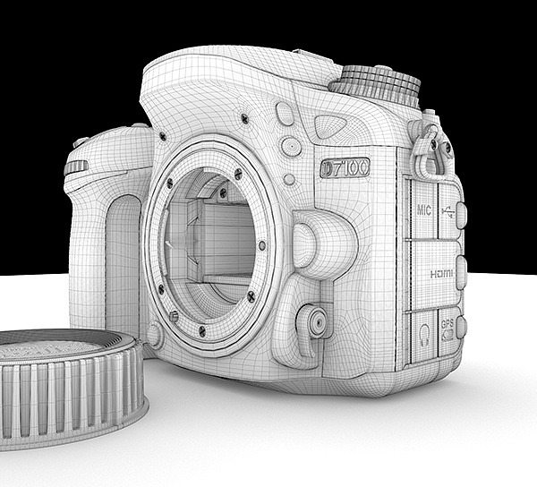 modeling，Nikon ，industrial design，product design，camera，