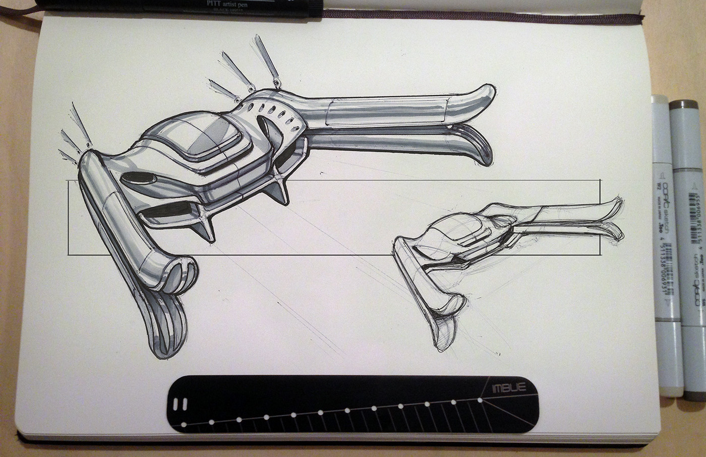 Hand drawn，Colored lead，marker pen，product design，industrial design，