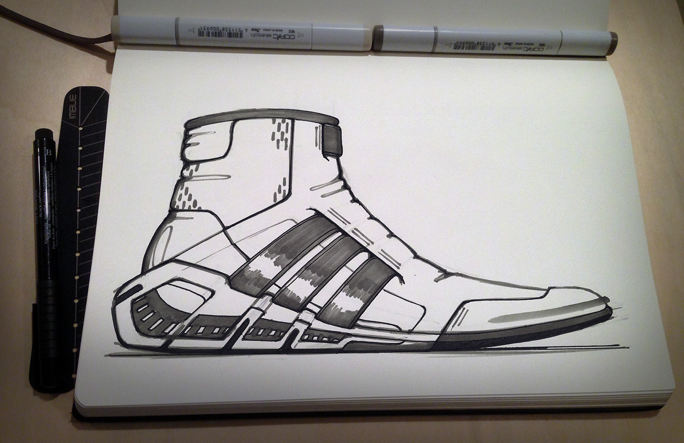 Hand drawn，Colored lead，marker pen，product design，industrial design，