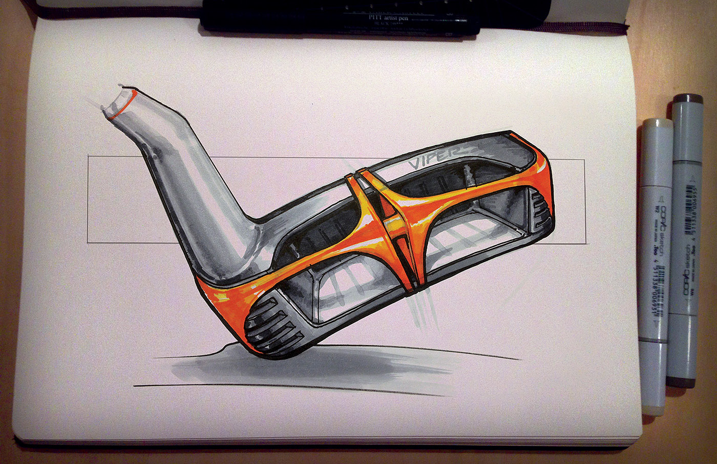 Hand drawn，Colored lead，marker pen，product design，industrial design，