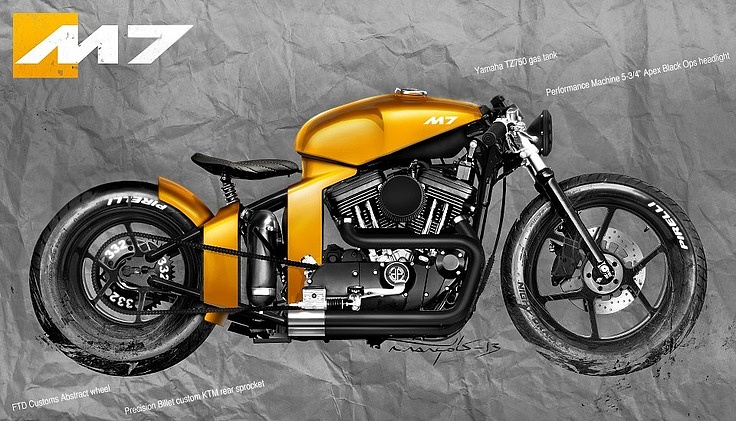 motorcycle，Hand drawn，conceptual design，