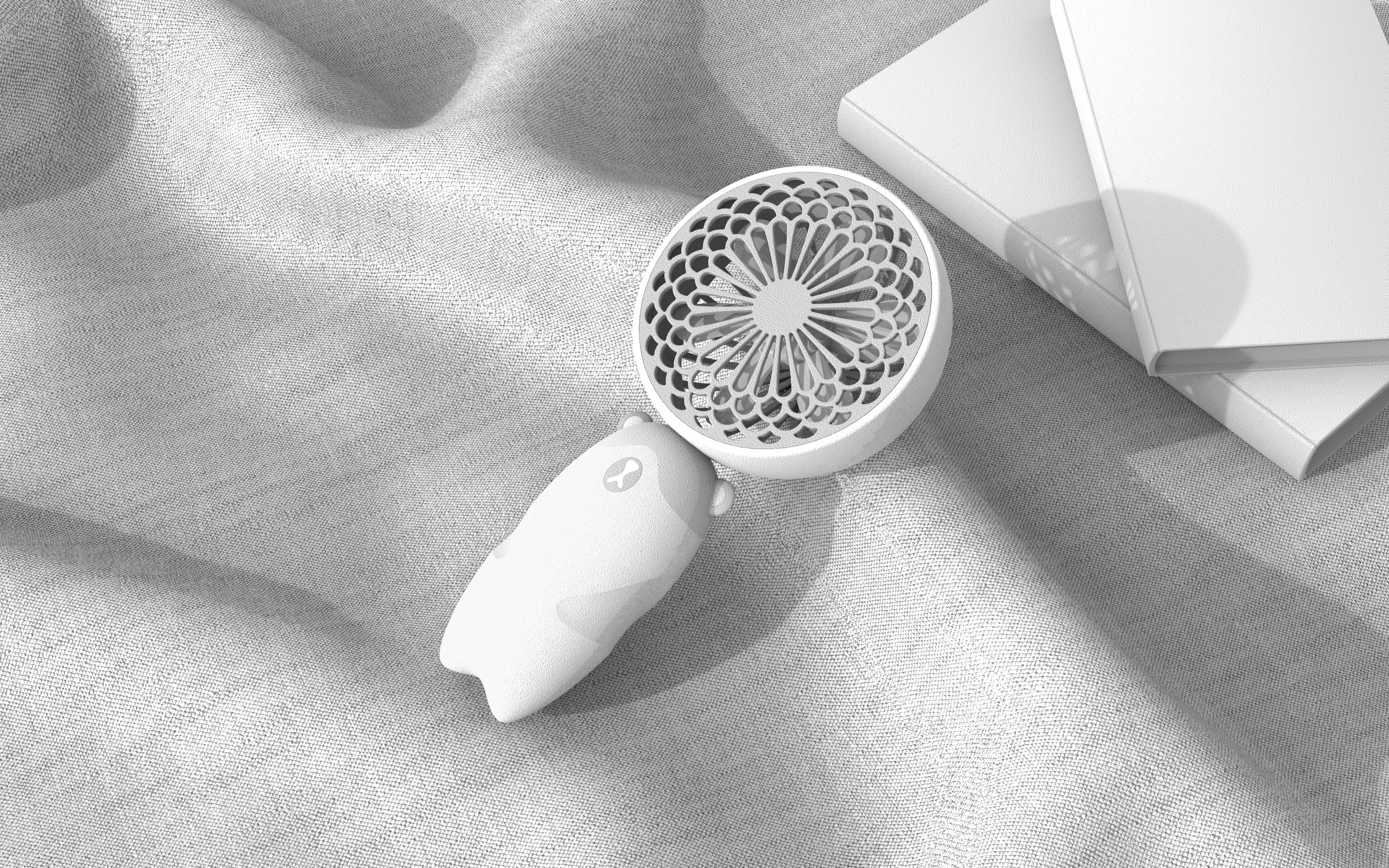 Small fan，Fan，lovely，Little bear，bear，panda，