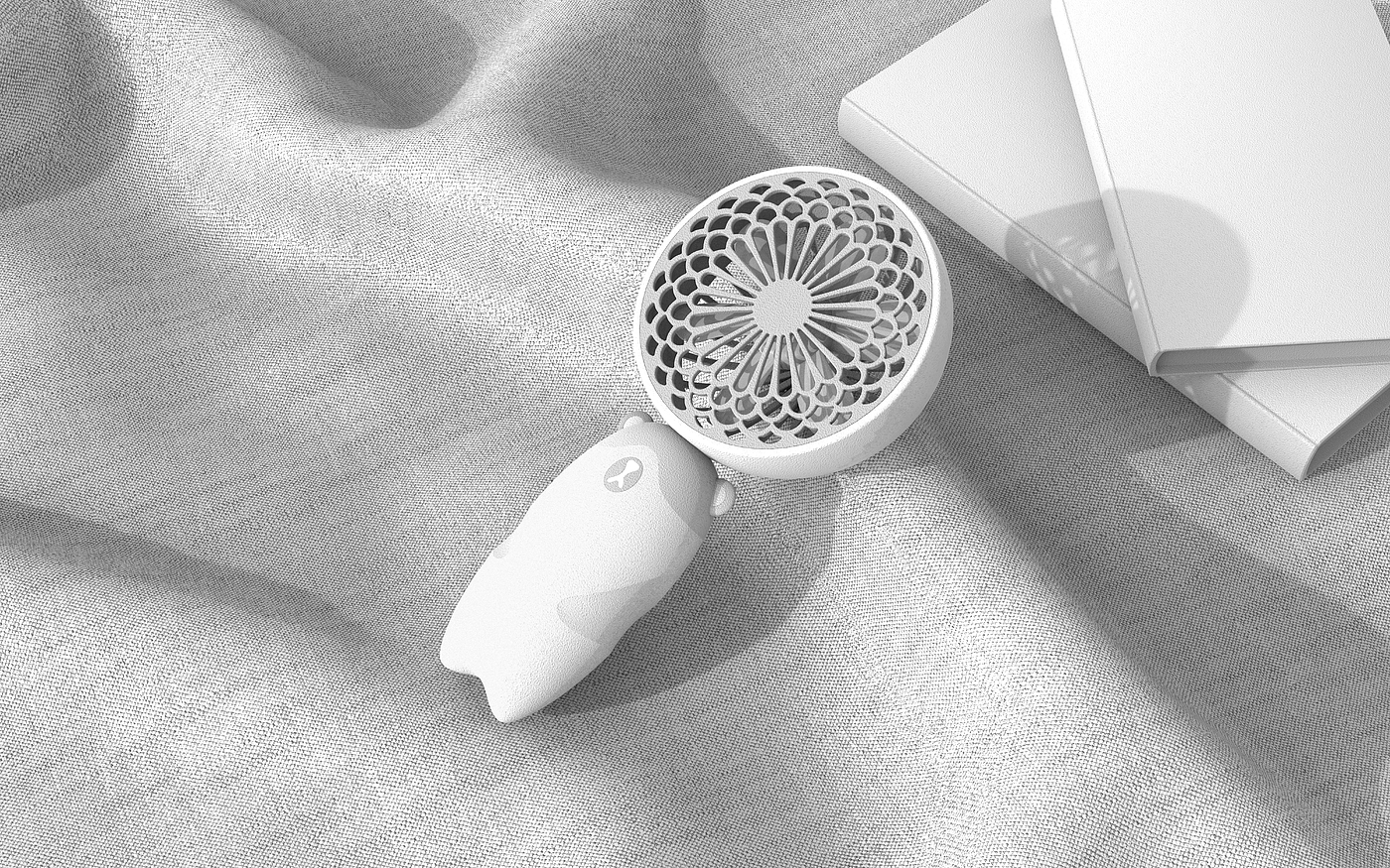 Small fan，Fan，lovely，Little bear，bear，panda，