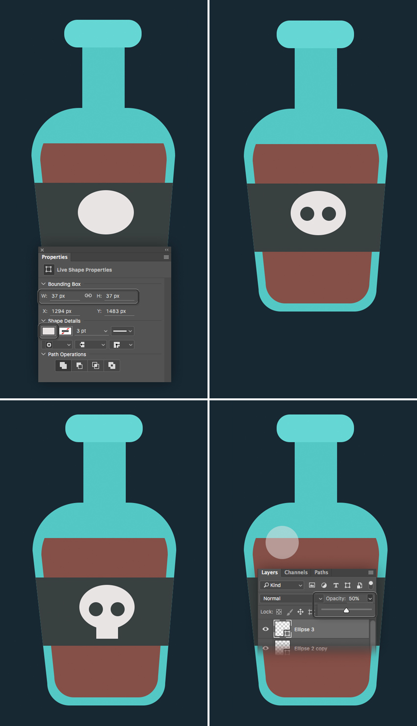 dried food，ps，PS Icon，course，Operation steps，