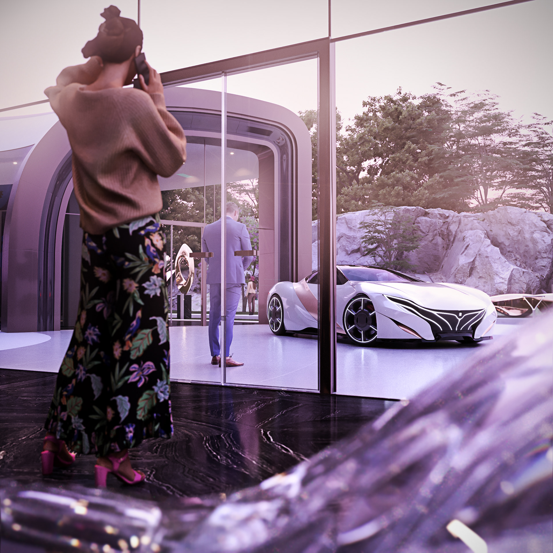 Architectural aesthetics，Architectural design，Sci fi future，Home Furnishing decoration，Luxury Villa，Luxury decoration，