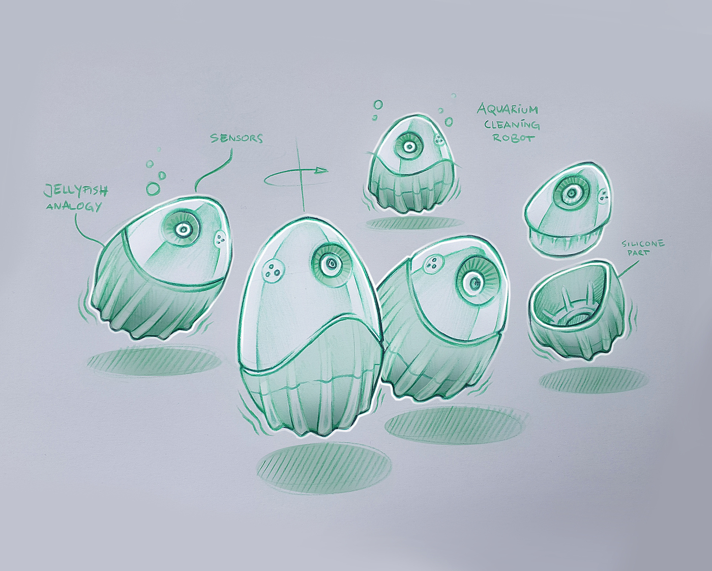 product design，industrial design，Hand drawn，Colored lead，marker pen，