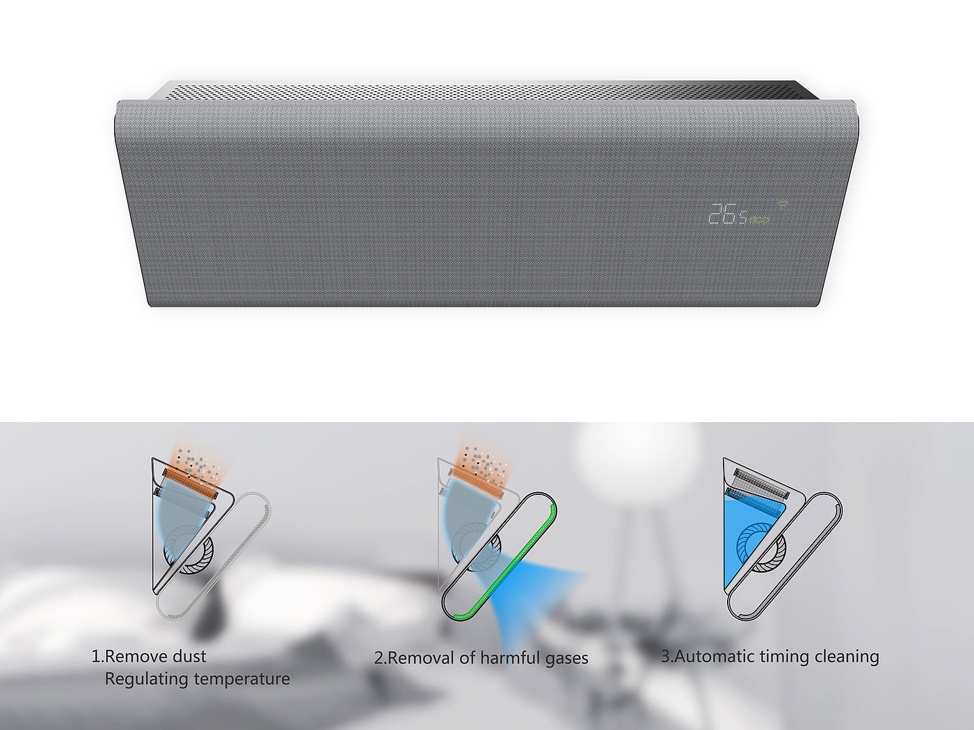 Air conditioning design，smoke detector，Water dispenser，If award winning works，household electrical appliances，