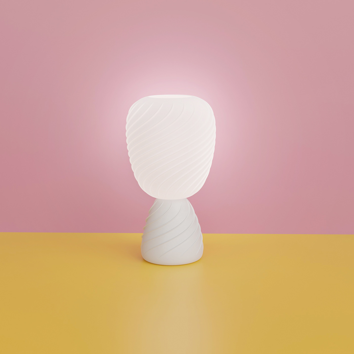 FLOW，Desk lamp，Fabrics，3D printing，motion，