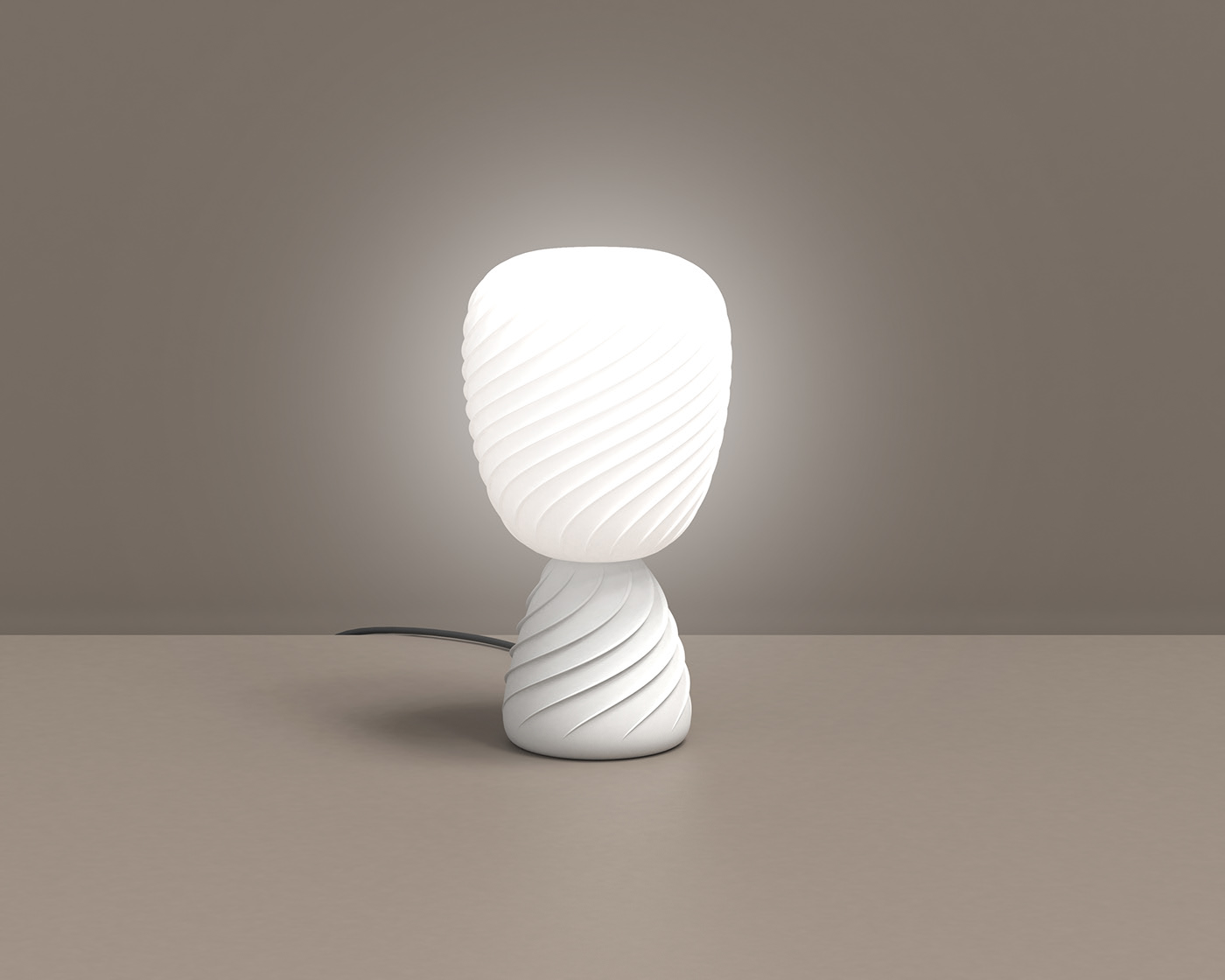 FLOW，Desk lamp，Fabrics，3D printing，motion，