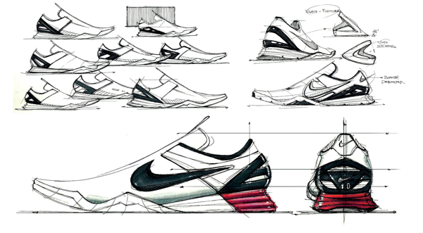 Shoe design，Hand painted ，marker pen，