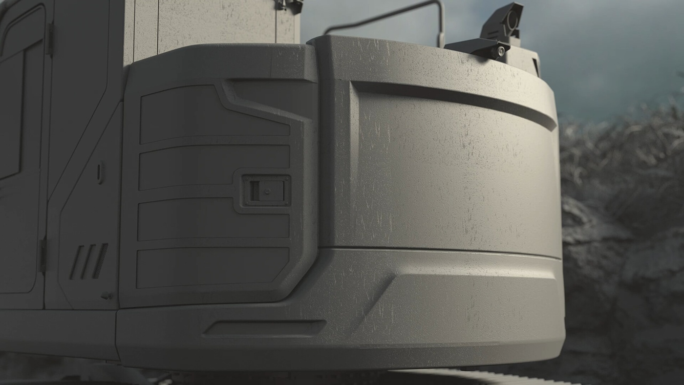 3d，cgi，excavating machinery，