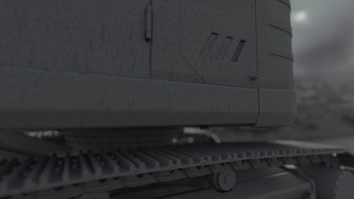 3d，cgi，excavating machinery，