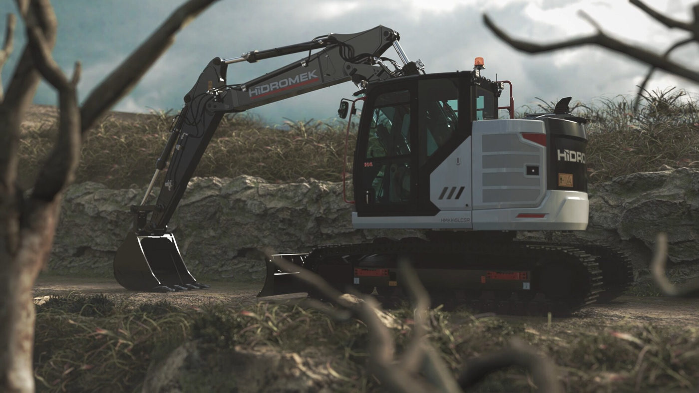3d，cgi，excavating machinery，