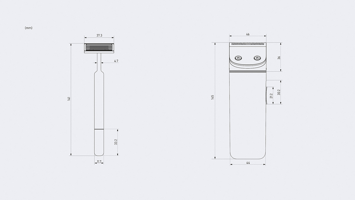Kiru，cosmetology，razor，neutral，Simplicity，