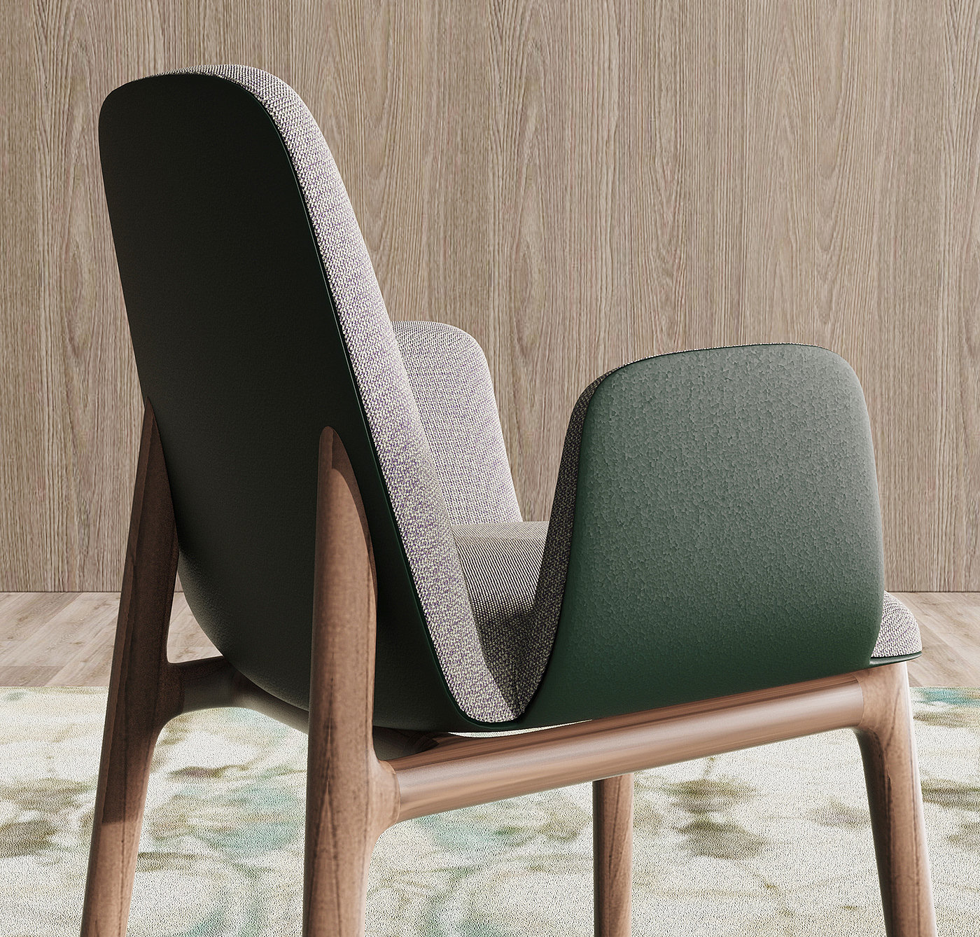 MADY，Armchair，chair，woodiness，