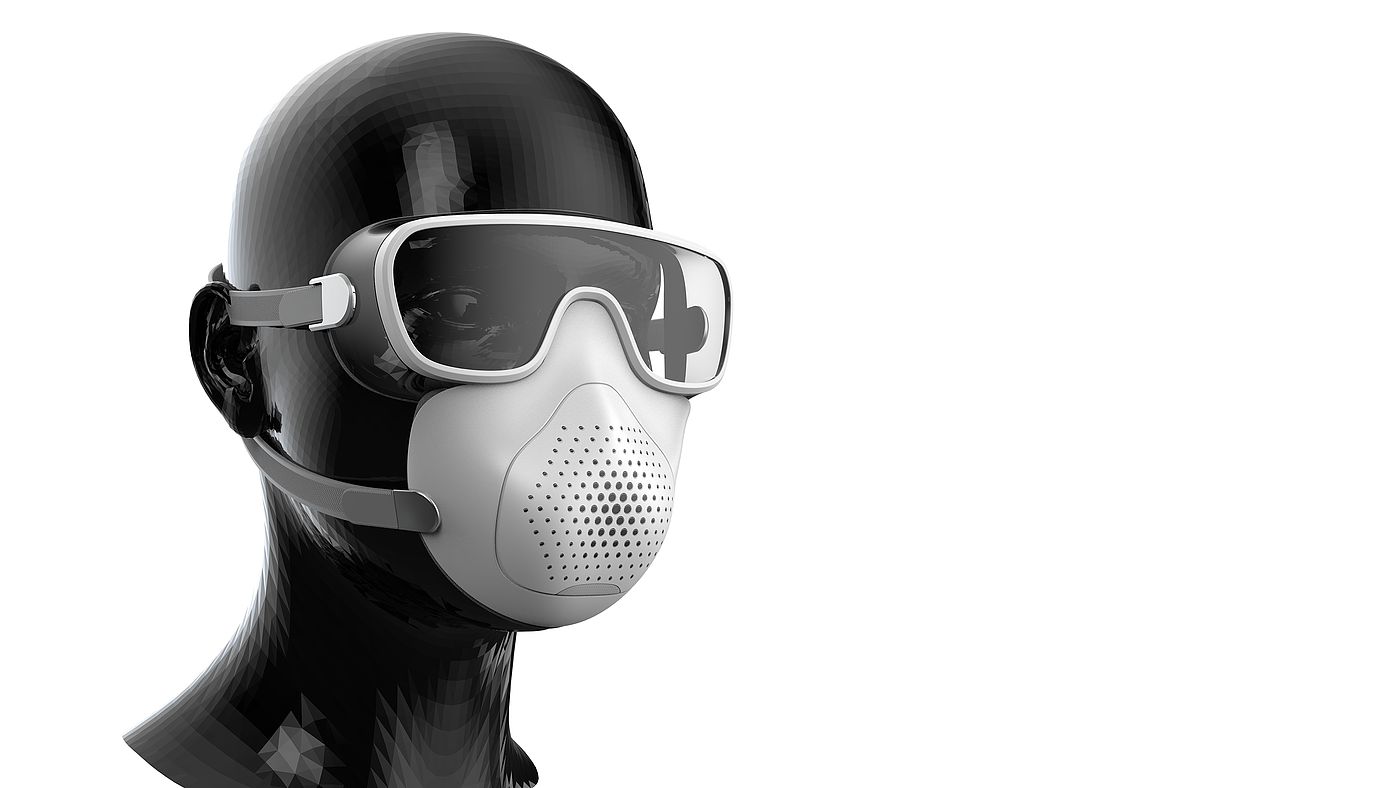 Mask，Goggles，integrated，protect，Squirrel 3D Innovation Lab，