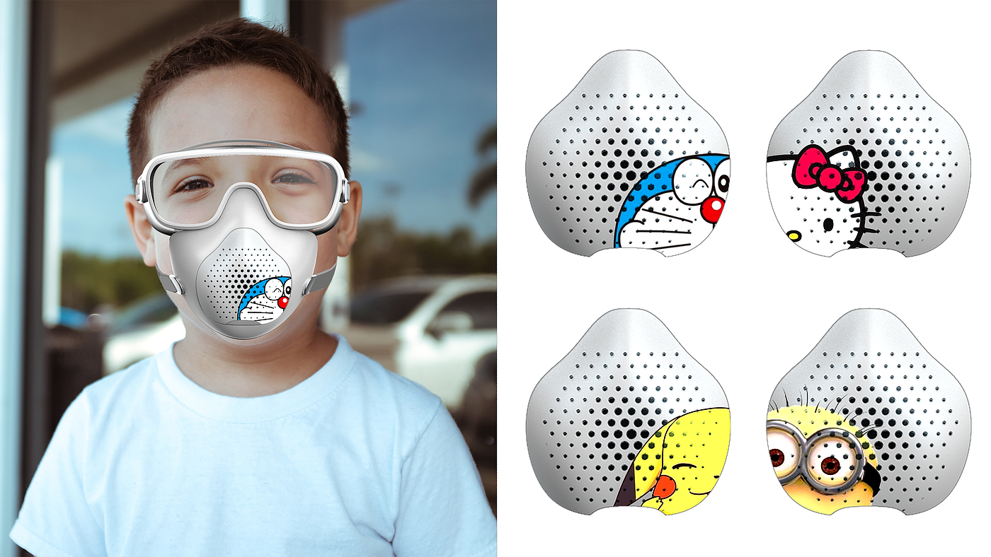 Mask，Goggles，integrated，protect，Squirrel 3D Innovation Lab，
