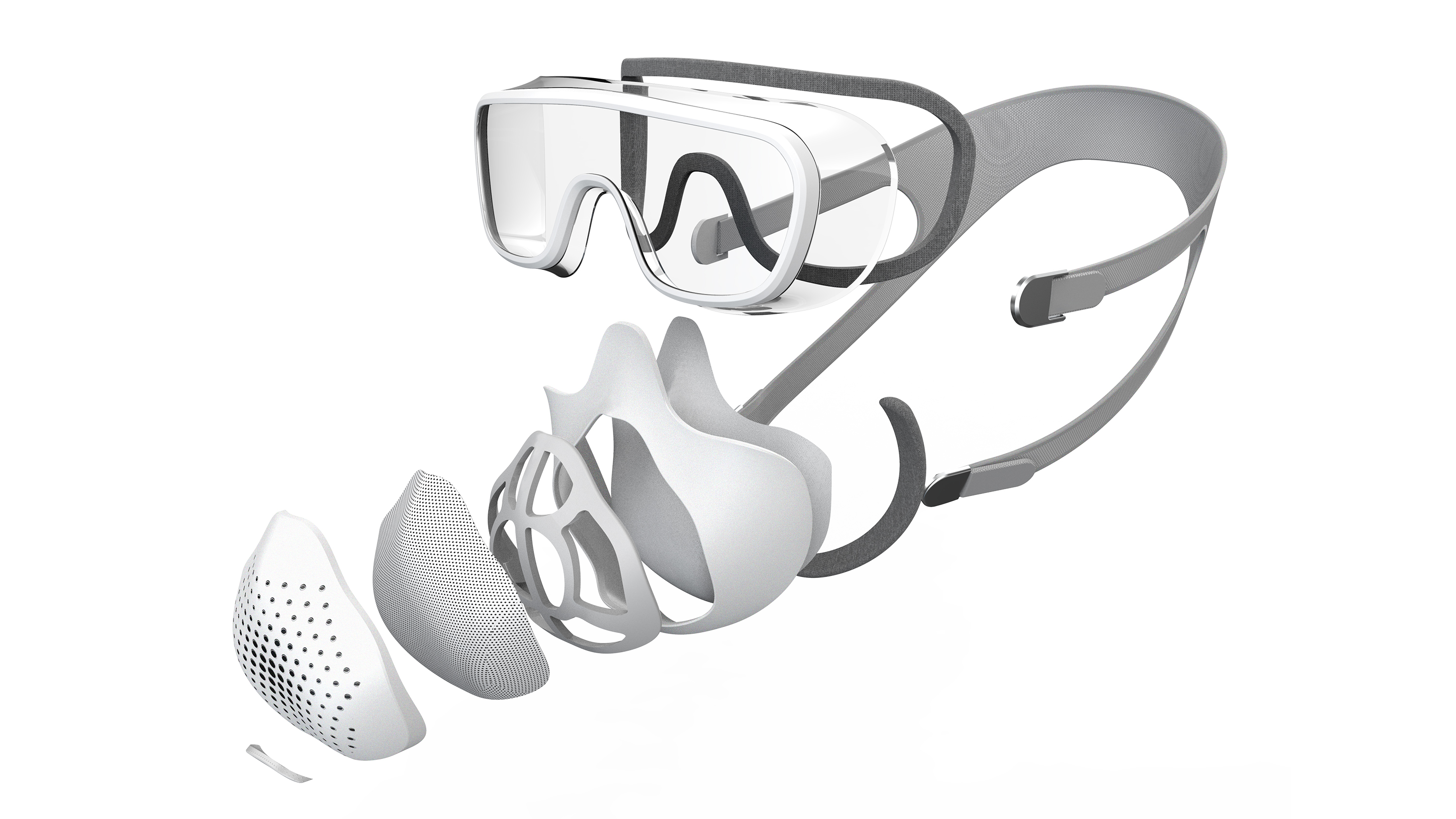 Mask，Goggles，integrated，protect，Squirrel 3D Innovation Lab，