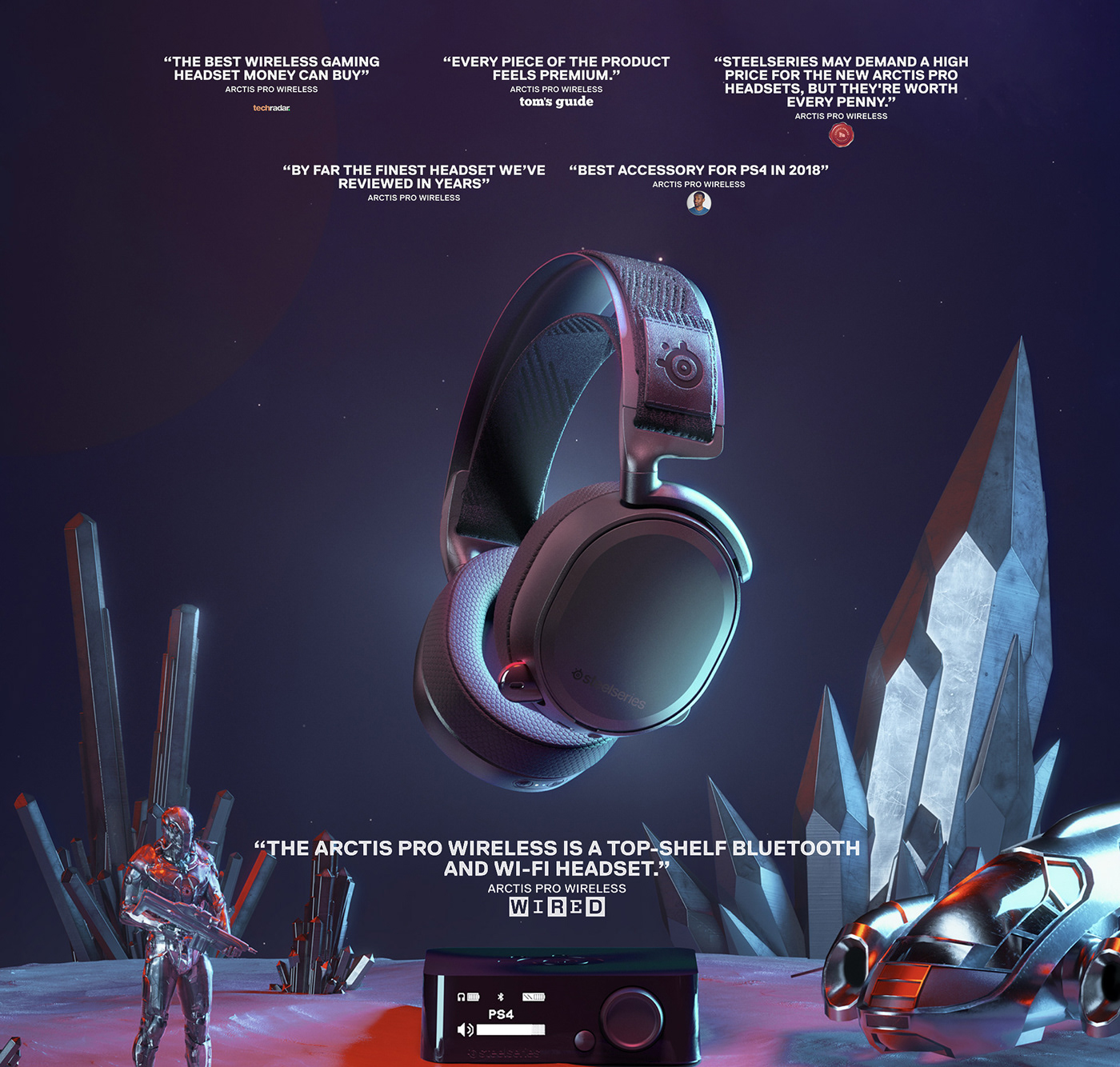 headset，Intelligent products，Digital，SteelSeries Arctic，