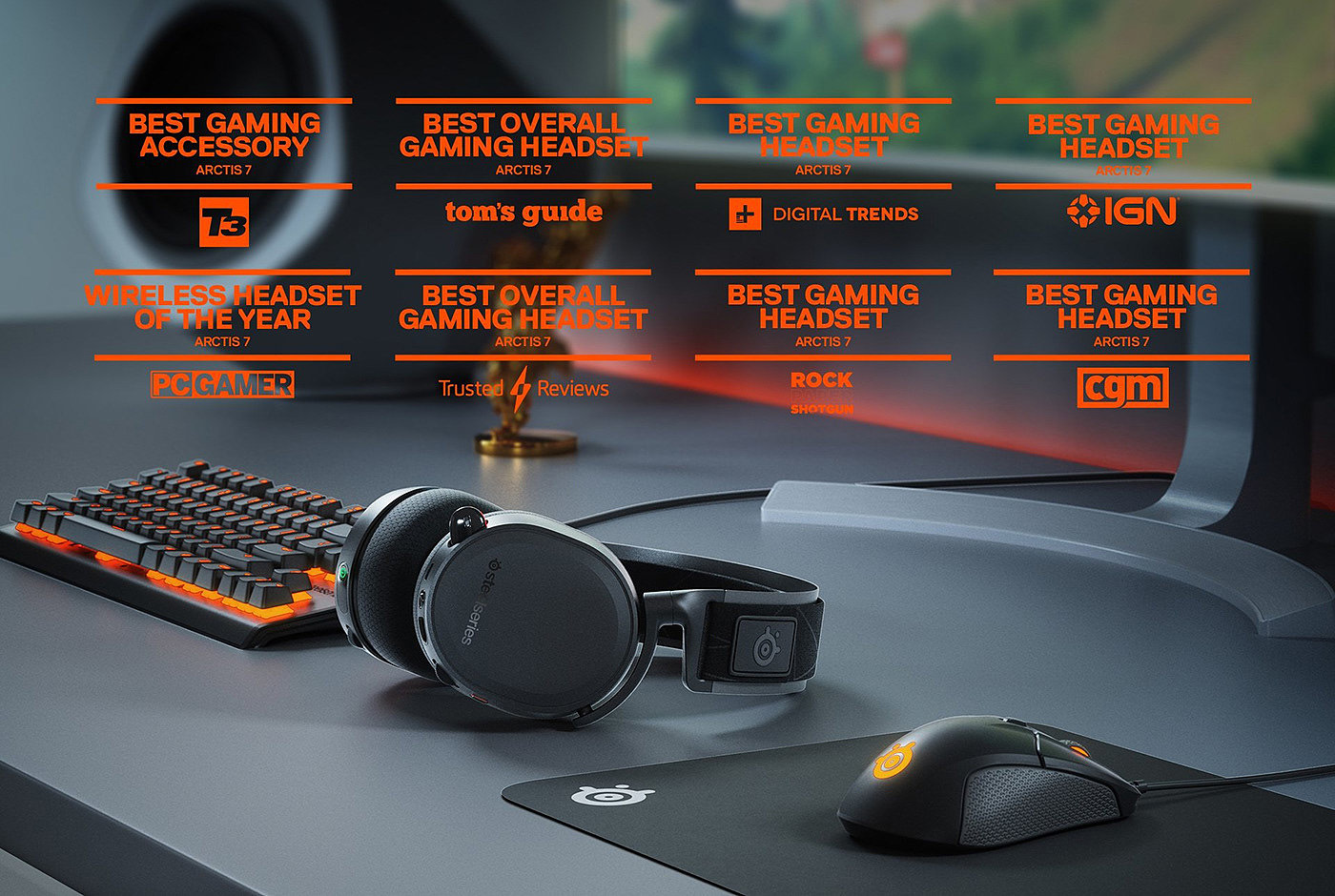 耳机，智能产品，数码，SteelSeries Arctis，