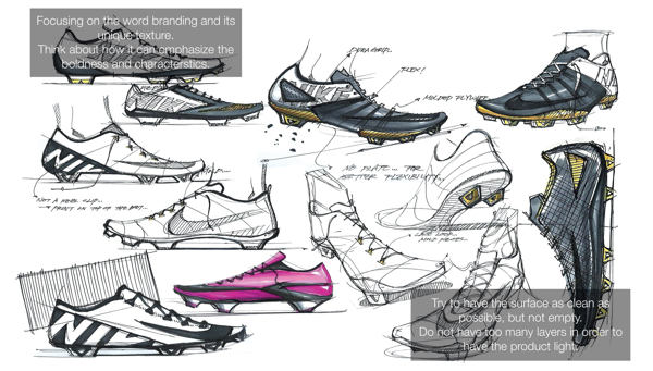 Shoe design，Hand drawn，design sketch，
