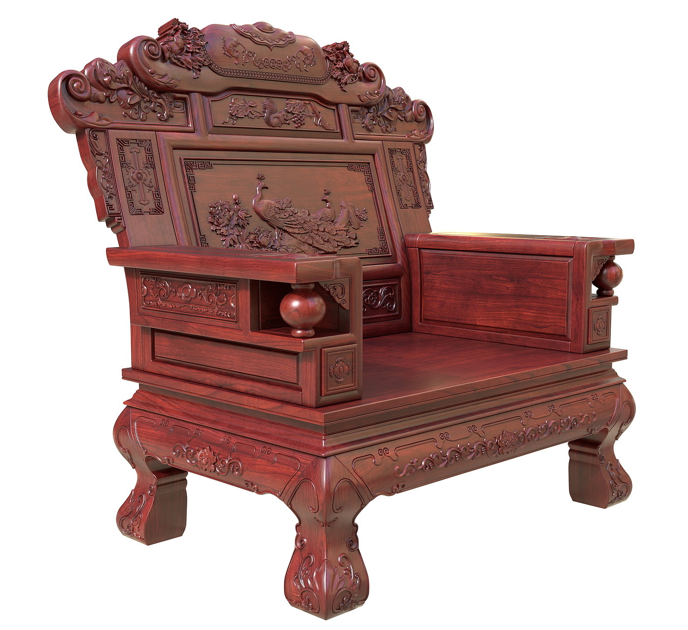 Chinese furniture，Chinese carved furniture，Mahogany furniture，Classical furniture，Rosewood，Furniture modeling tutorial，3dsmax，Antique Valley fragrance，