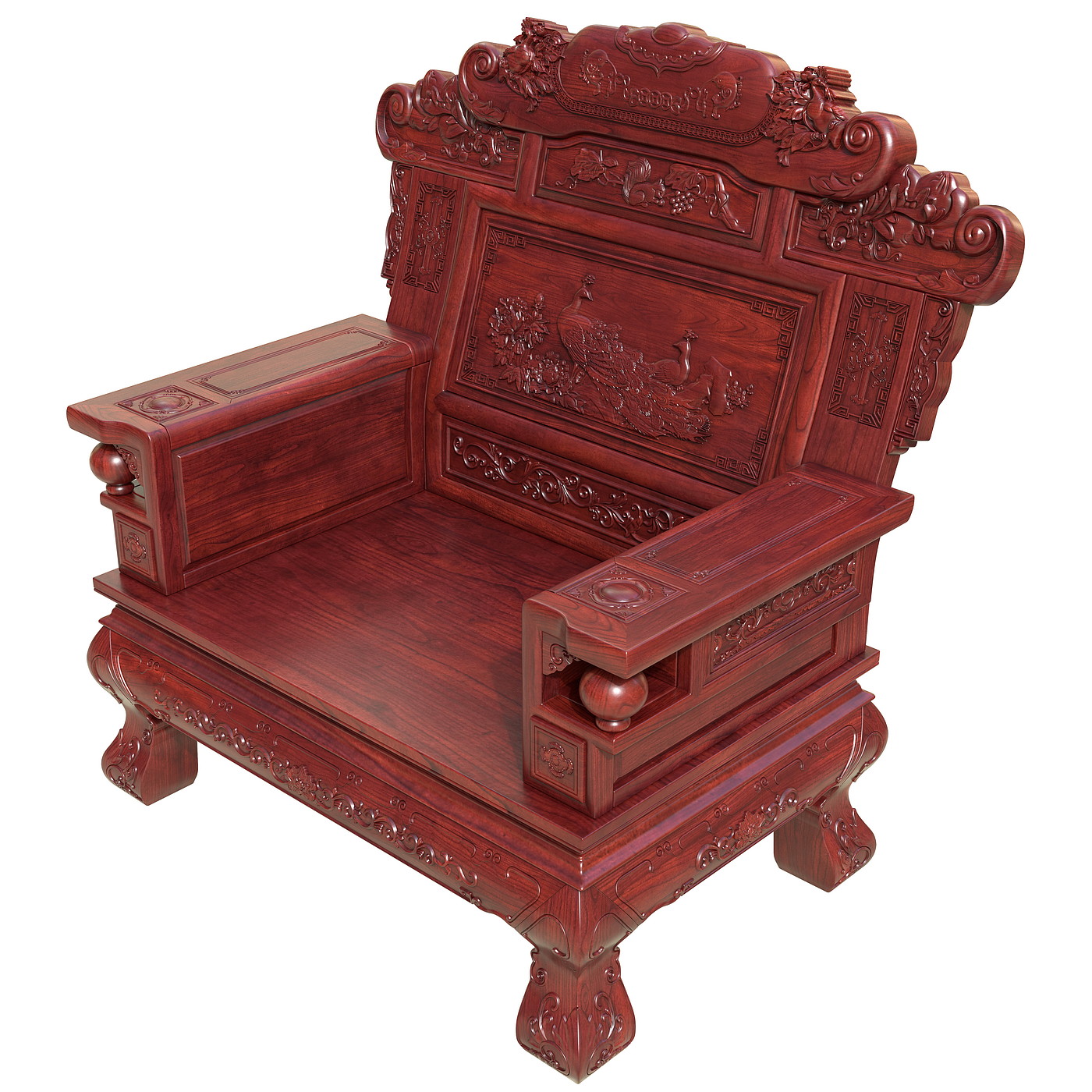 Chinese furniture，Chinese carved furniture，Mahogany furniture，Classical furniture，Rosewood，Furniture modeling tutorial，3dsmax，Antique Valley fragrance，