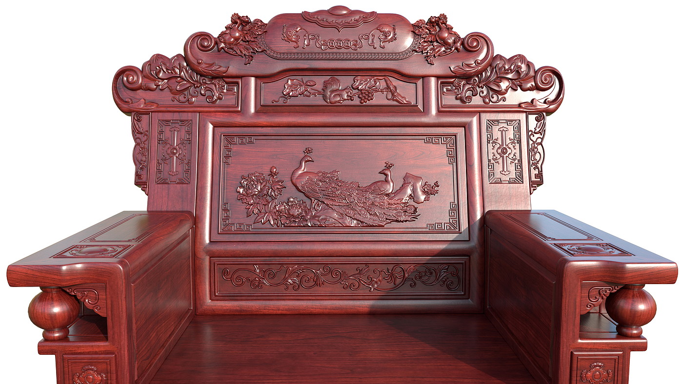 Chinese furniture，Chinese carved furniture，Mahogany furniture，Classical furniture，Rosewood，Furniture modeling tutorial，3dsmax，Antique Valley fragrance，