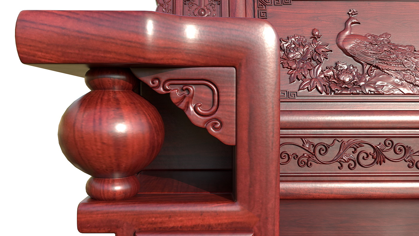 Chinese furniture，Chinese carved furniture，Mahogany furniture，Classical furniture，Rosewood，Furniture modeling tutorial，3dsmax，Antique Valley fragrance，