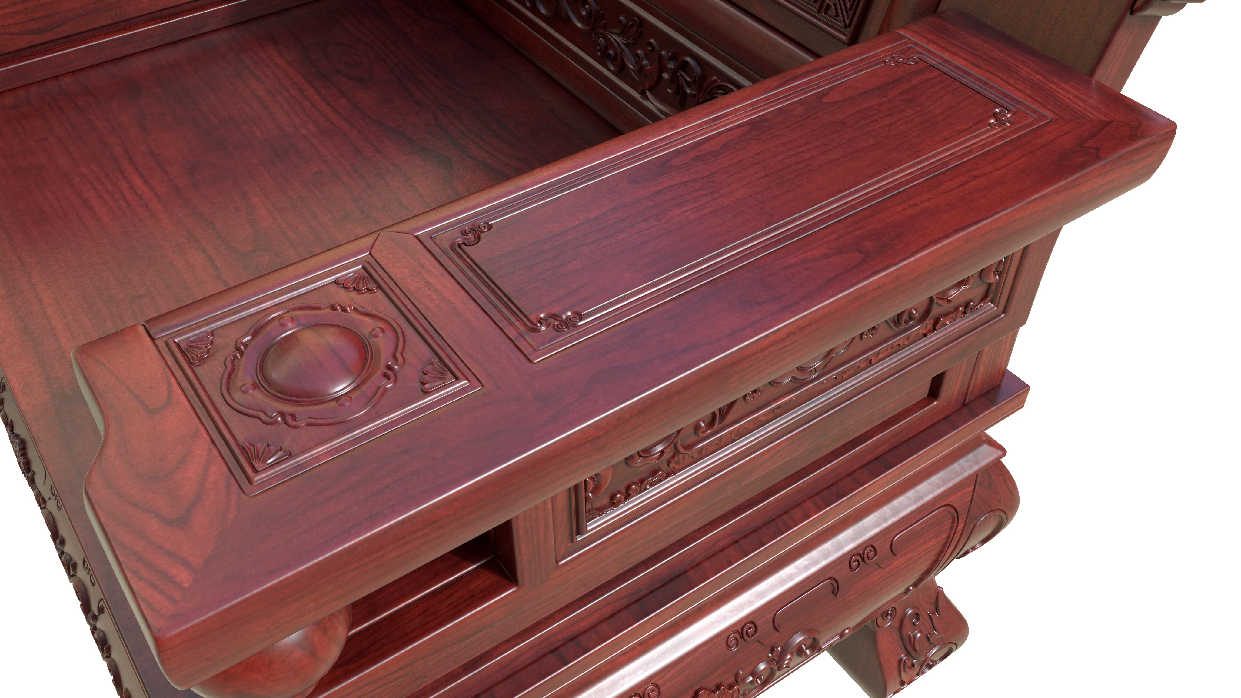 Chinese furniture，Chinese carved furniture，Mahogany furniture，Classical furniture，Rosewood，Furniture modeling tutorial，3dsmax，Antique Valley fragrance，