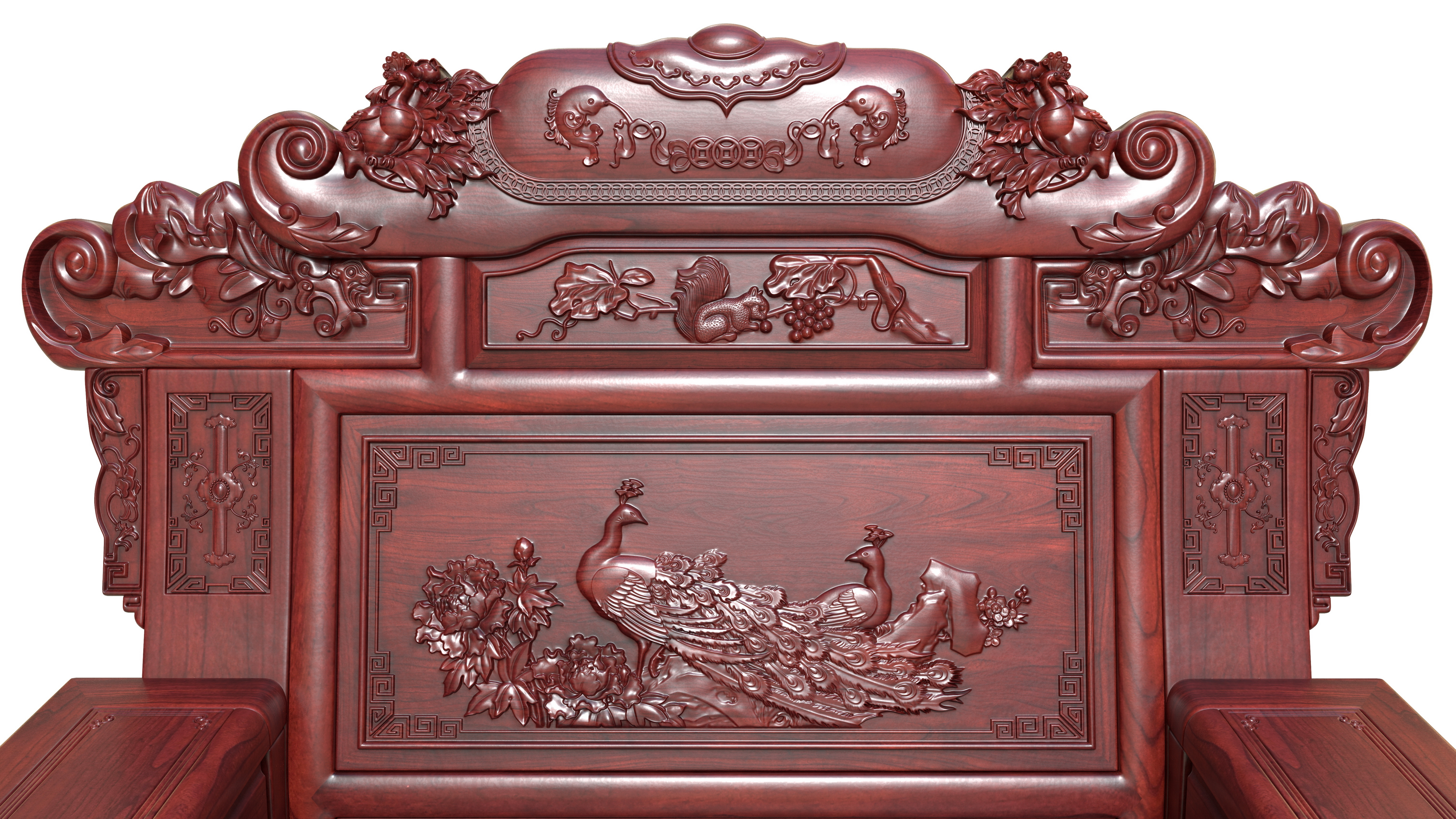 Chinese furniture，Chinese carved furniture，Mahogany furniture，Classical furniture，Rosewood，Furniture modeling tutorial，3dsmax，Antique Valley fragrance，