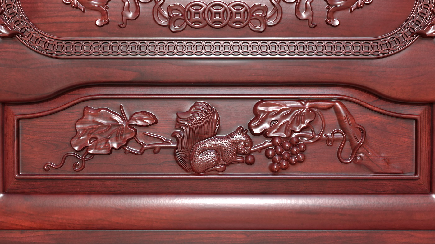 Chinese furniture，Chinese carved furniture，Mahogany furniture，Classical furniture，Rosewood，Furniture modeling tutorial，3dsmax，Antique Valley fragrance，
