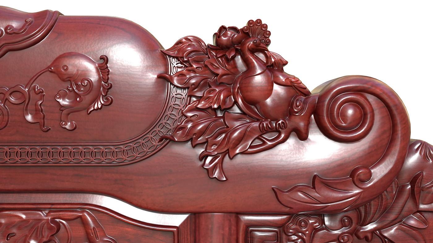 Chinese furniture，Chinese carved furniture，Mahogany furniture，Classical furniture，Rosewood，Furniture modeling tutorial，3dsmax，Antique Valley fragrance，