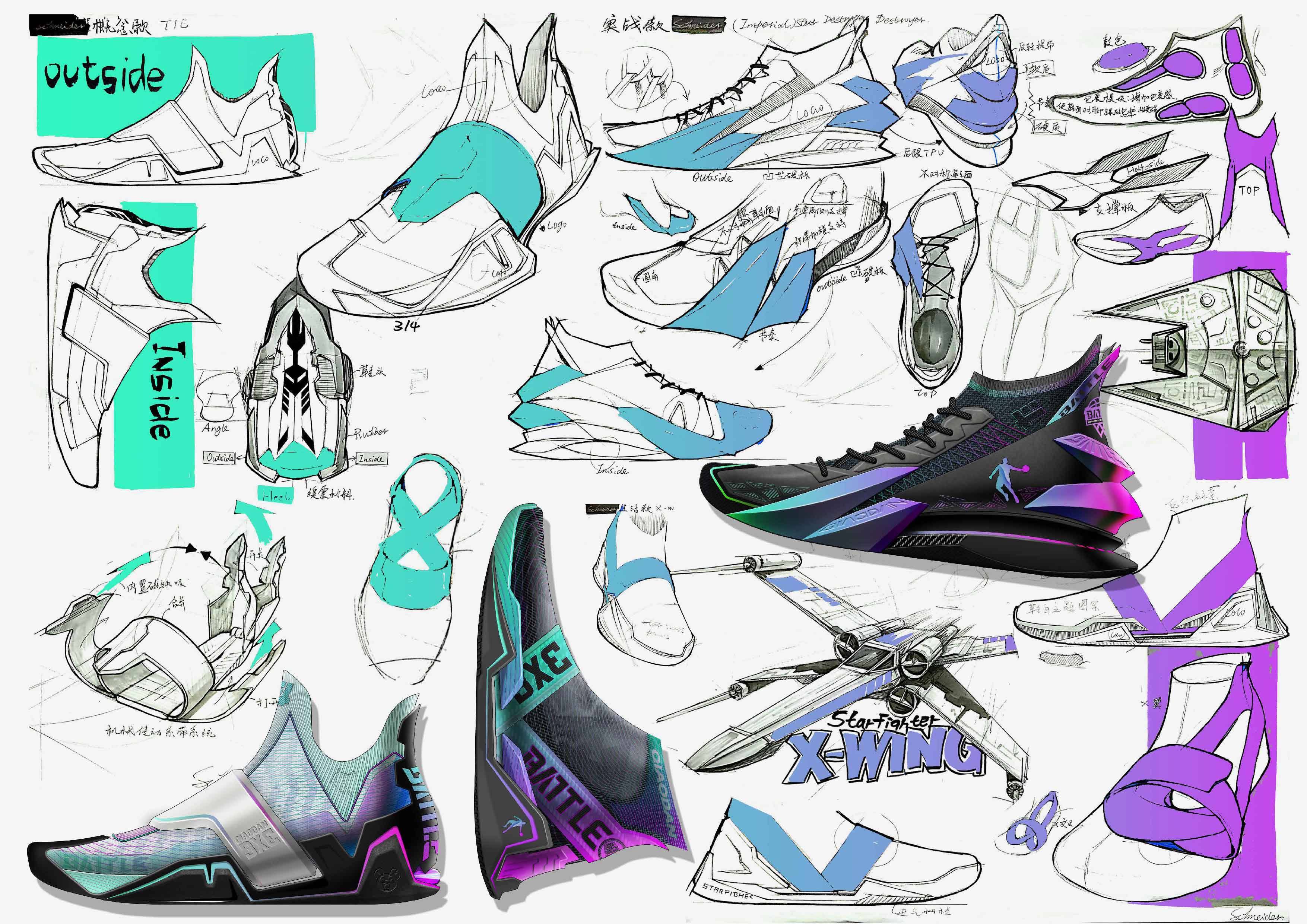 footwear design ，footwear，Footwear design，industrial design，