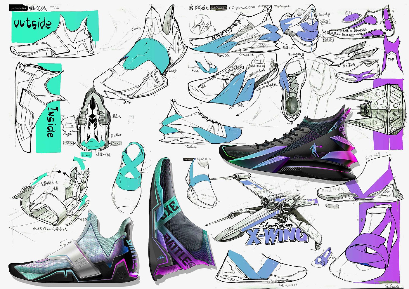 footwear design ，footwear，Footwear design，industrial design，