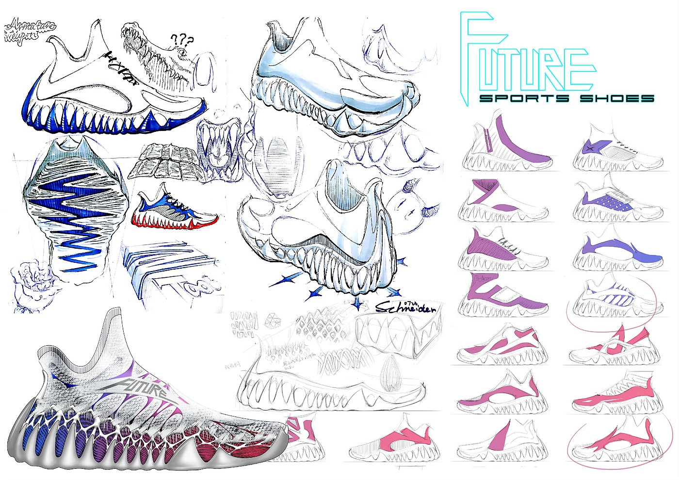 footwear design ，footwear，Footwear design，industrial design，