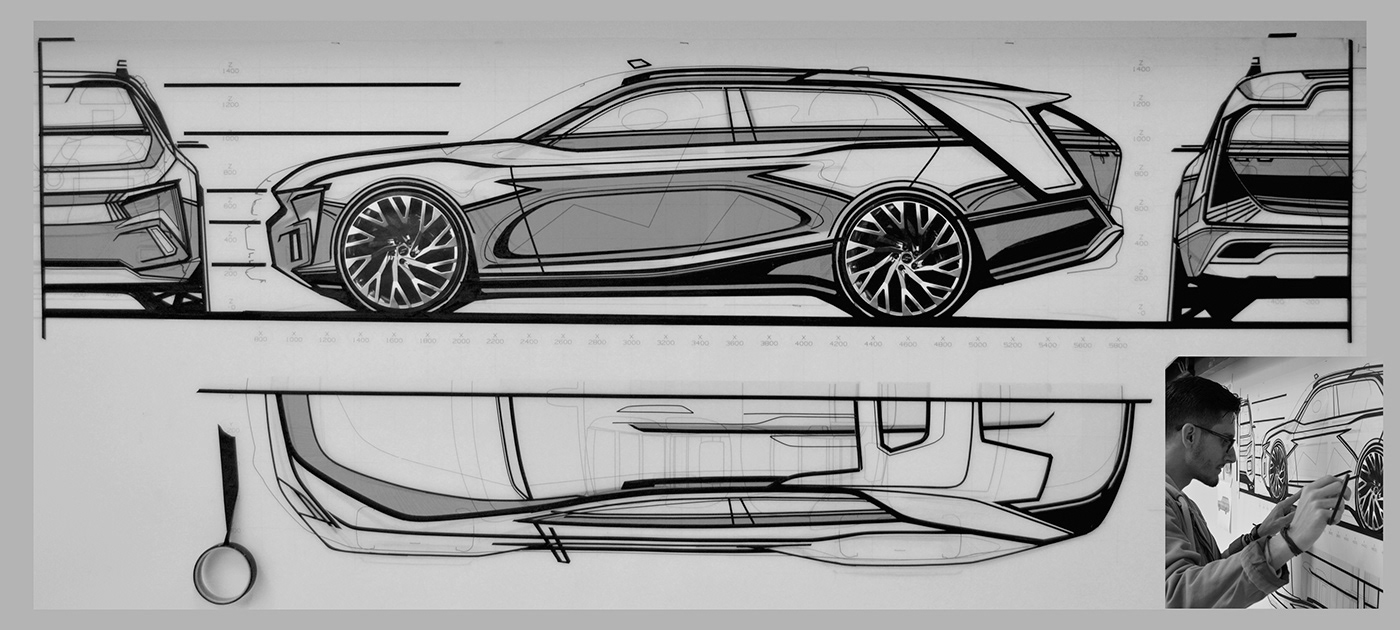 Giordano Vittorini，Chevrolet Caravan，Model，3d，modeling，