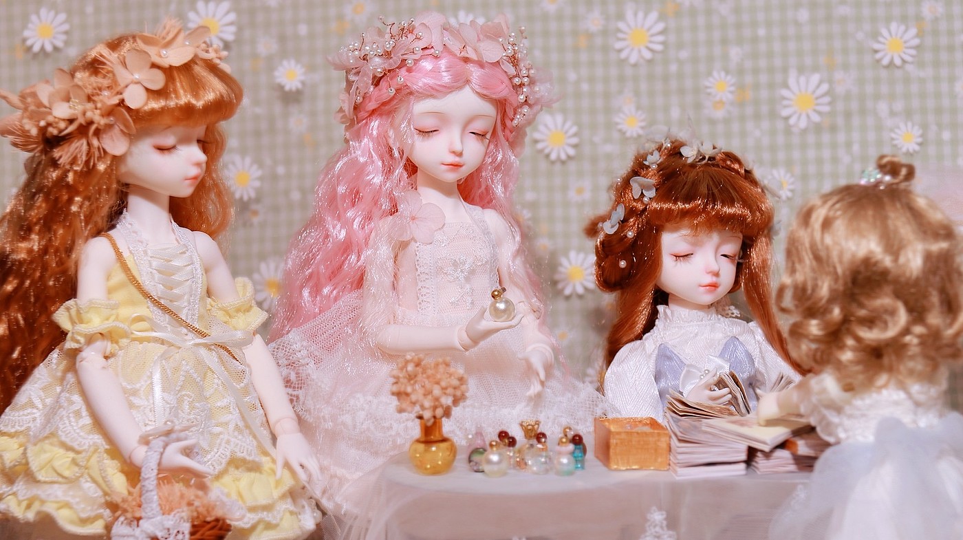 BJD doll，Flower girl，